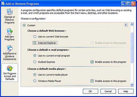 Windows default web browser